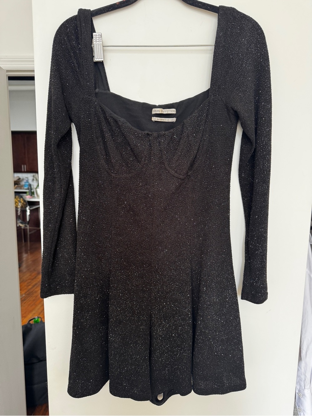 Urban Outfitters Black Sparkle Long Sleeve Jumper